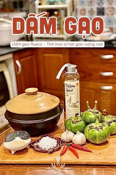 dấm gạo ruecodấm gạo truyền thống
dấm gạo sạch
dấm gạo ruộng rươi
cách làm dưa cà ngon
gia vị truyền thống việt