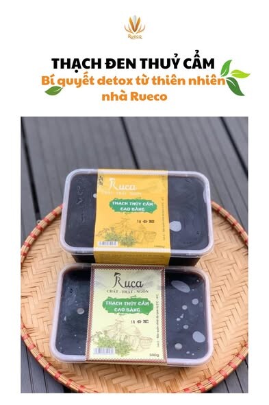 Thạch đen Thủy Cẩm Rueco | Thanh nhiệt, detox tự nhiên