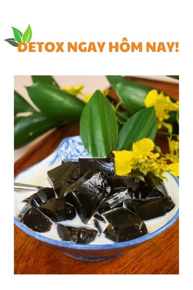 Thạch đen Thủy Cẩm Rueco | Thanh nhiệt, detox tự nhiên