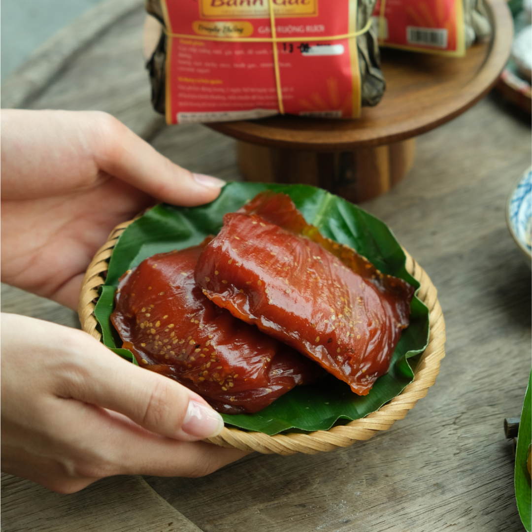 Bánh gấc gạo ruộng rươi