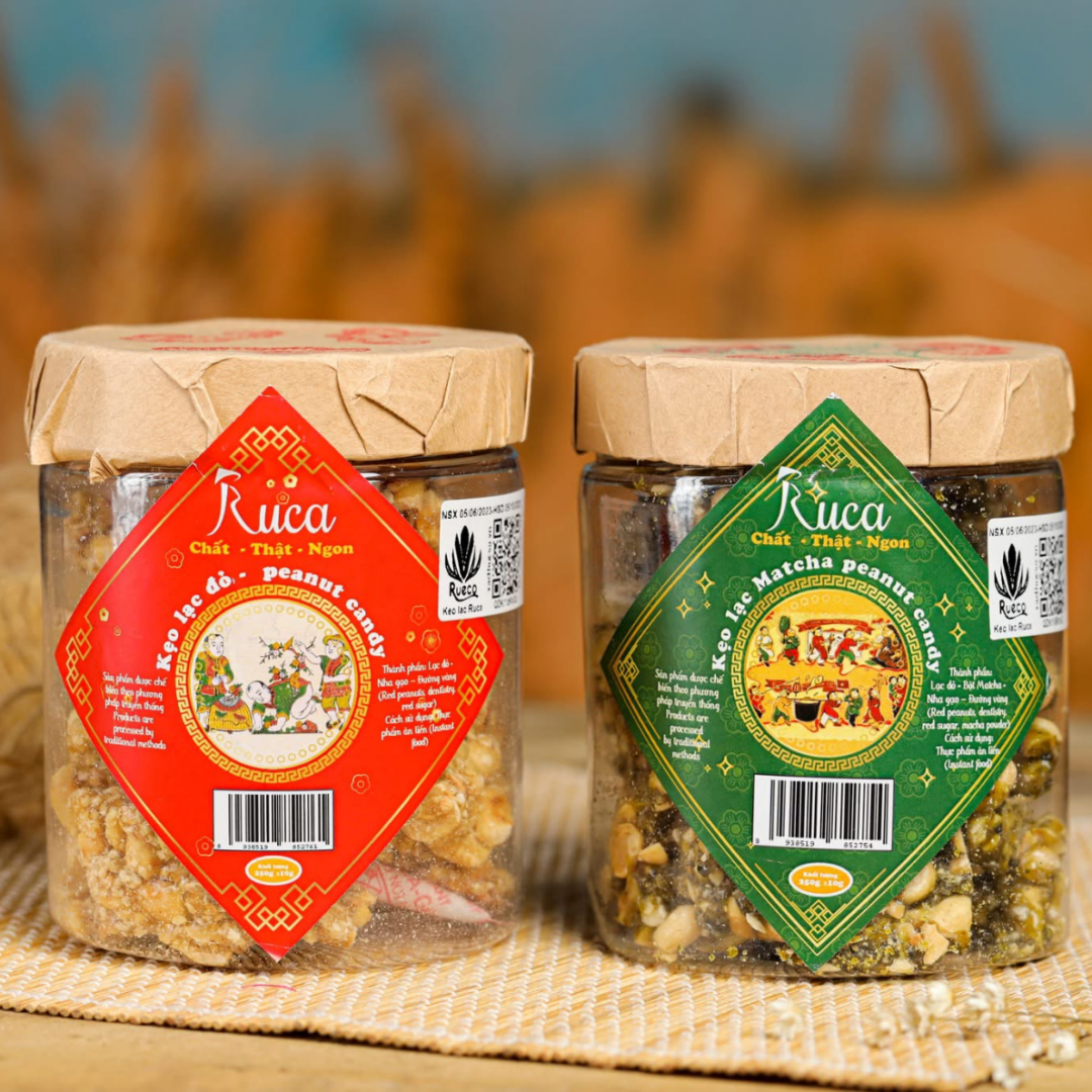 Kẹo lạc đỏ lọ nhựa 200g